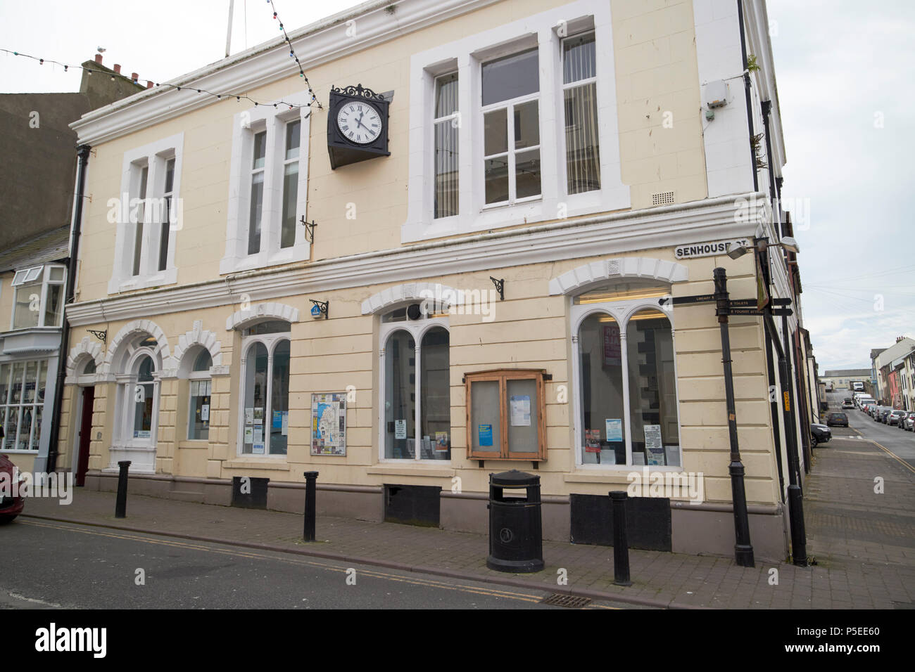 Maryport storico edificio del Consiglio municipio senhouse street Cumbria Inghilterra England Regno Unito Foto Stock