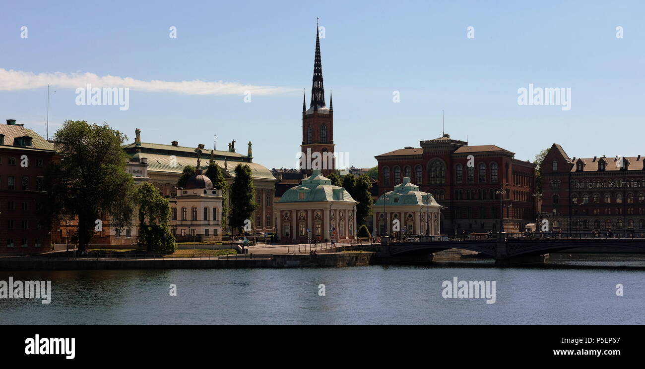 Stoccolma Centrum architettura e degli edifici storici Foto Stock