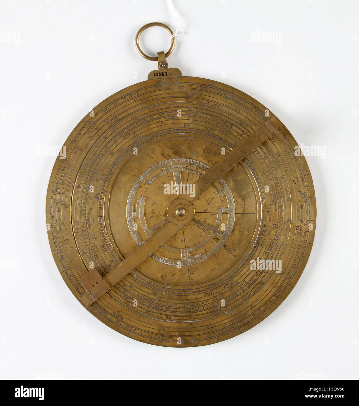 10552 143 Astrolabium av mässing förgylld, från cirka 1540-1570 - Skoklosters slott - 92890 Foto Stock