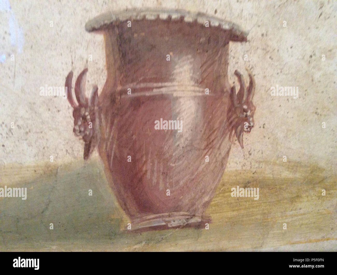 N/A. Dettaglio del muro romano la pittura di cuochi preparare un capretto . originale del I secolo d.c. Sconosciuto 377 Cookery pittura dettaglio 3 Foto Stock