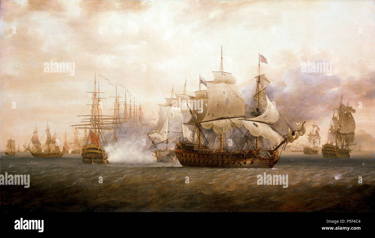N A Il Cofano Della Flotta Ancorata Respinge De Grasse Alla Battaglia Del Frigate Bay Off