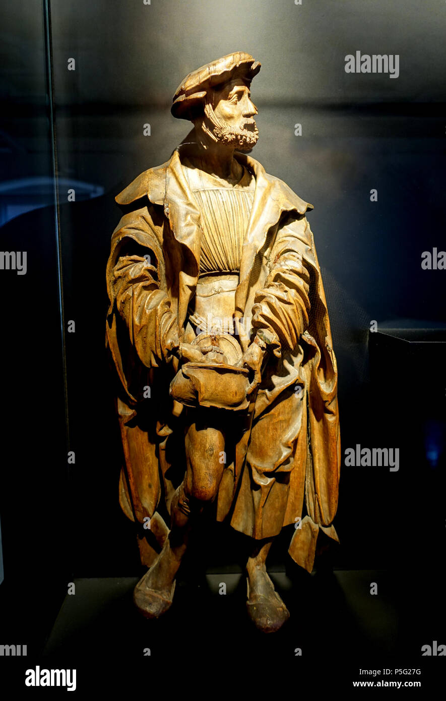 N/A. Inglese: presentano nell'Stadtmuseum Fembohaus - Norimberga, Germania. 22 ottobre 2016, 09:25:27. Daderot 386 scena di corte, quattro sculture di Hans Schwarz, c. 1519, di legno di tiglio - Stadtmuseum Fembohaus - Norimberga, Germania - DSC02058 Foto Stock