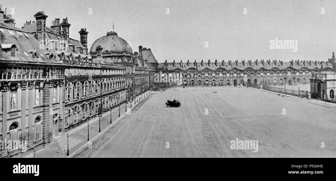 491 facciata orientale delle Tuileries e facciata a sud della Galerie Nord - Cristo 1949 Fig103 Foto Stock