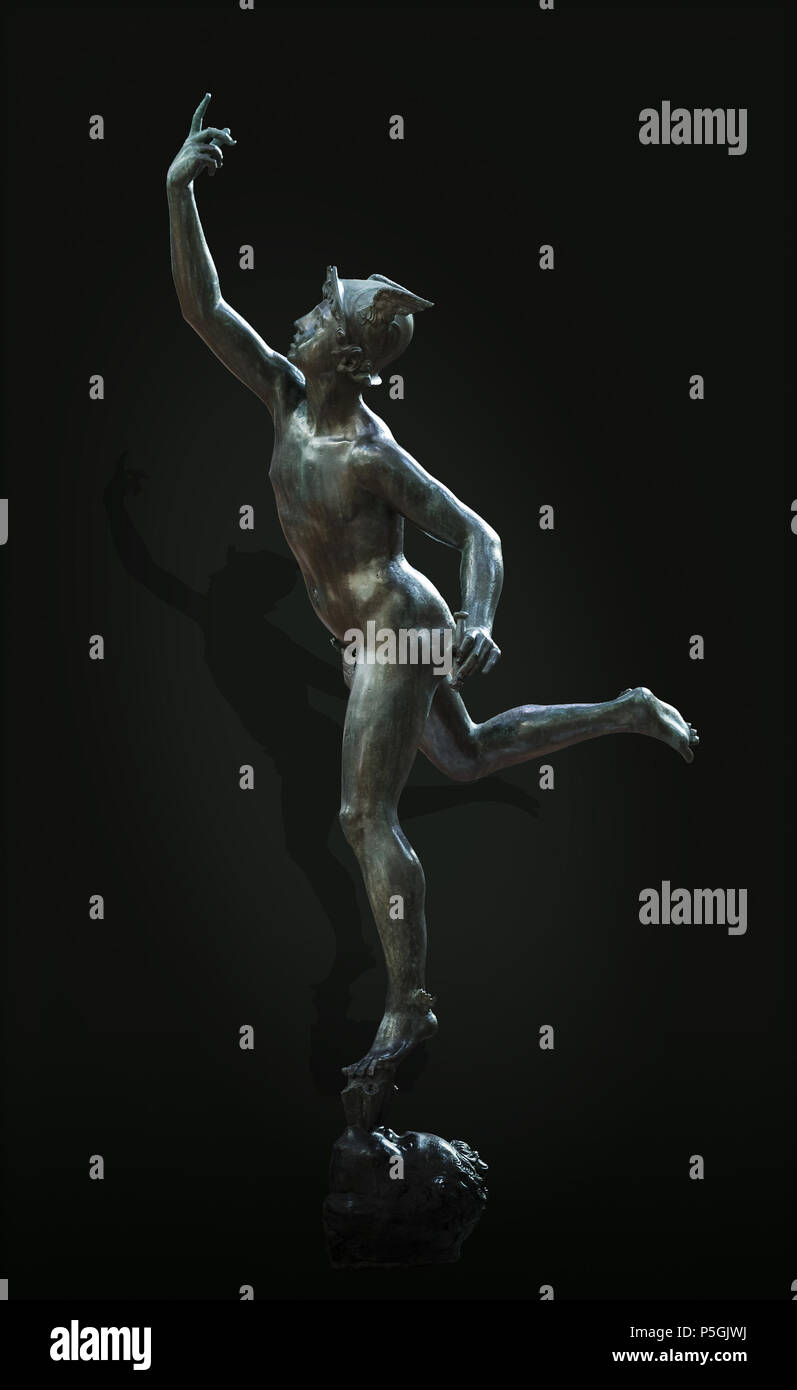 Augustins- Mercure d'après Giambologna - oeuvre de 1624 par le fondeur Bernard PY 151 Augustins- Mercure d'après Giambologna - oeuvre de 1624 par le fondeur Bernard PY Foto Stock