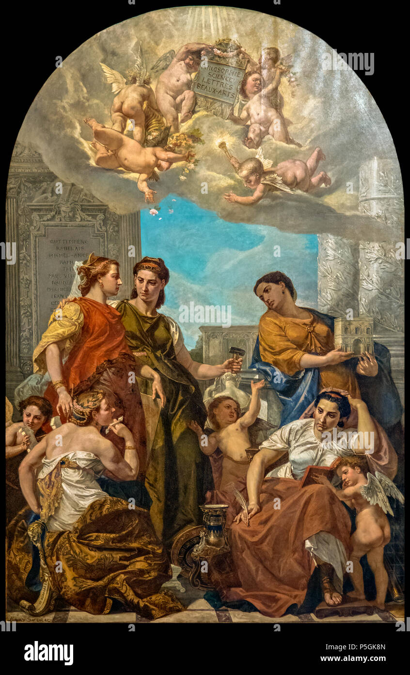 N/A N/A. N/A 151 Augustins - La renaissance des Arts et des Lettres - Henri Sieurac D 1857 2 Foto Stock
