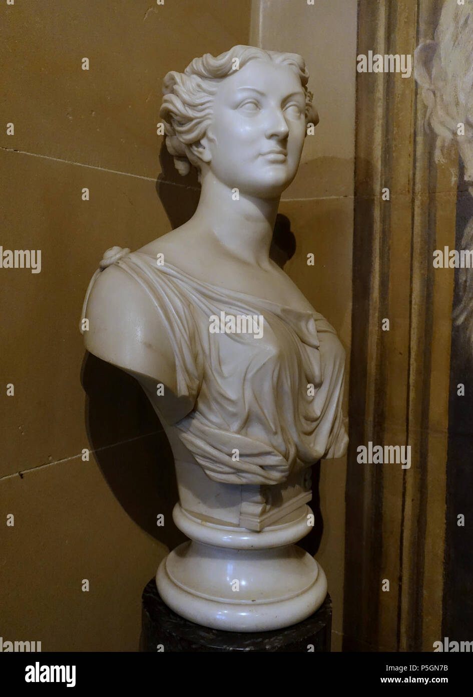 N/A. Inglese: elemento visualizzato in Chatsworth House - Derbyshire, Inghilterra. 18 giugno 2016, 09:53:25. Daderot 252 Busto - Chatsworth House - Derbyshire, Inghilterra - DSC03119 Foto Stock