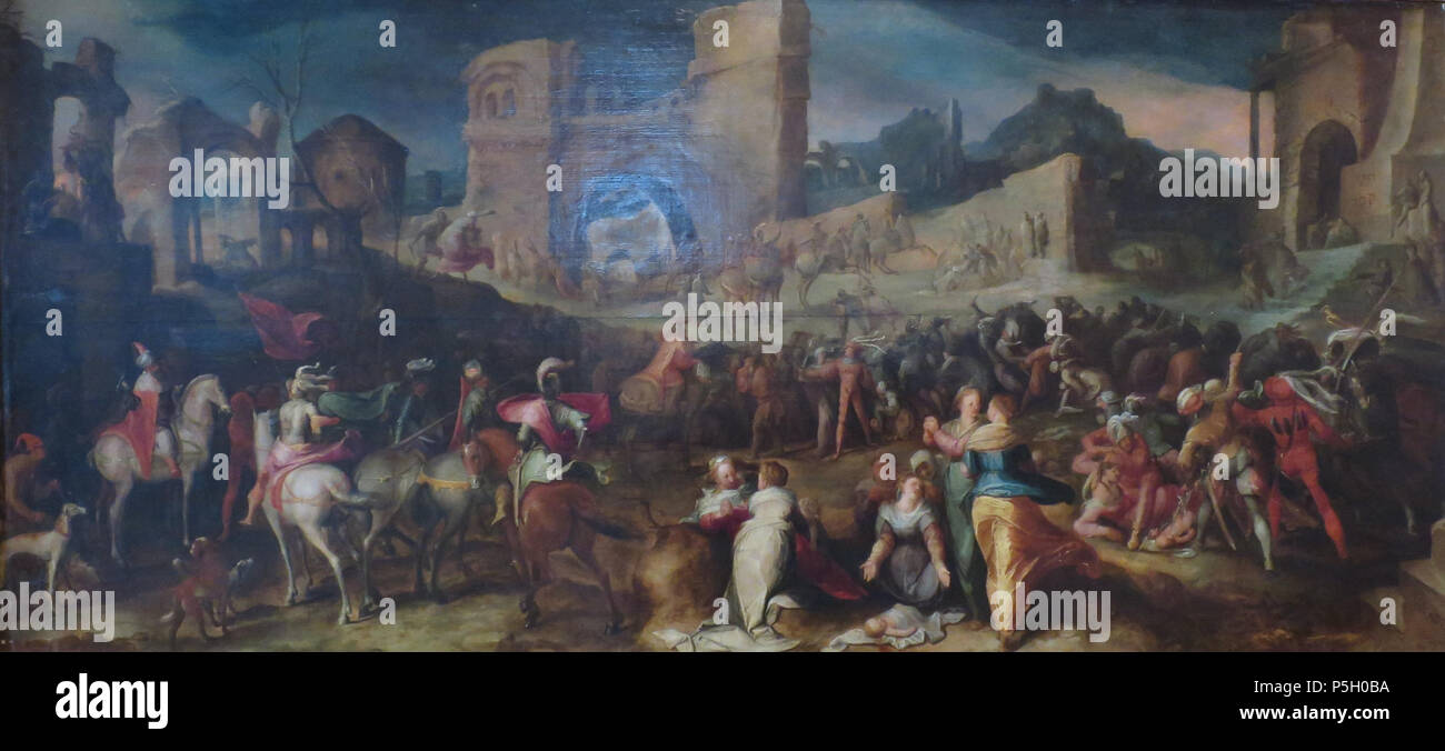 N/A. Inglese: "La strage degli innocenti" da Karel van Mander I, 1600, l'Eremo . 1600. Karel van Mander I 5 "strage degli innocenti" da Karel van Mander I, 1600, l'Eremo Foto Stock