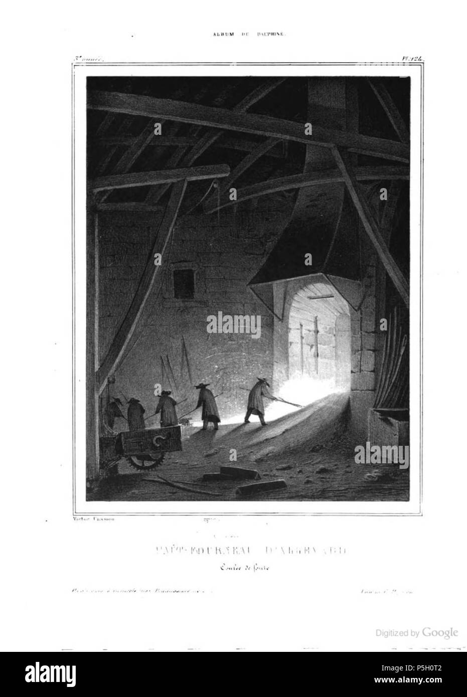 6 008 album dauphiné, Haut-Fourneau d'Allevard, da VC Foto Stock