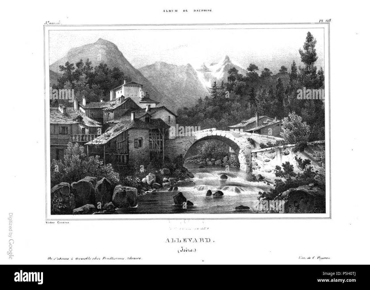 6 009 album dauphiné, Allevard (Isère), da VC Foto Stock