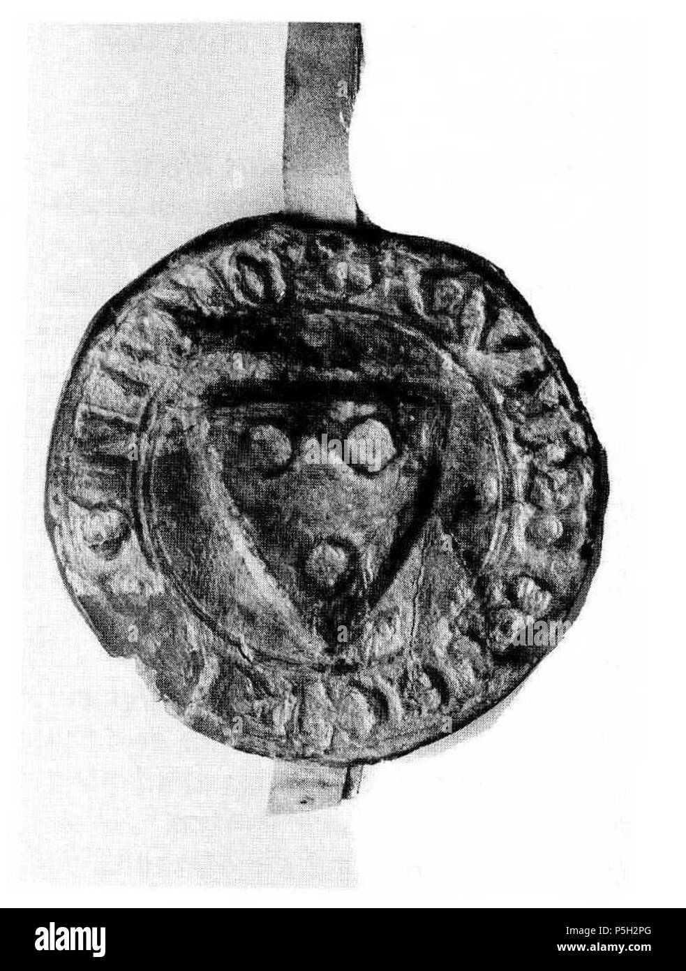 15 1297 S CVNR DE BECKINGEN IVNIOR Siegel Konrad II von Böckingen Foto Stock