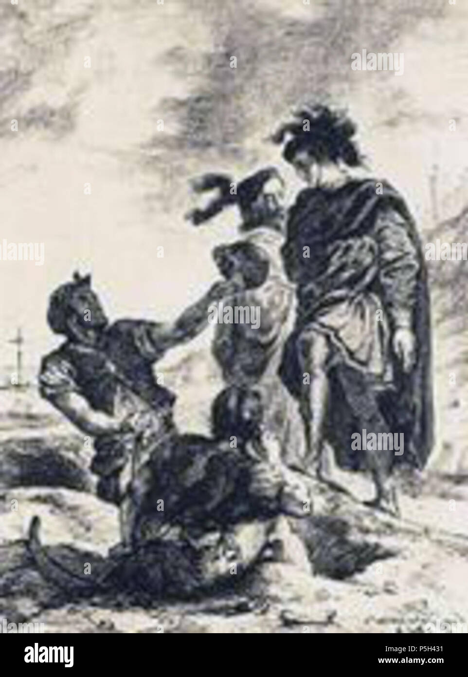 N/A. Pittore Francese, disegnatore, aquarellist e fotografo N/A 433 Delacroix-1843-V1-HamletHoratioGravediggers Foto Stock N/A. Pittore Francese, disegnatore, aquarellist e fotografo N/A 433 Delacroix-1843-V1-HamletHoratioGravediggers Foto Stock