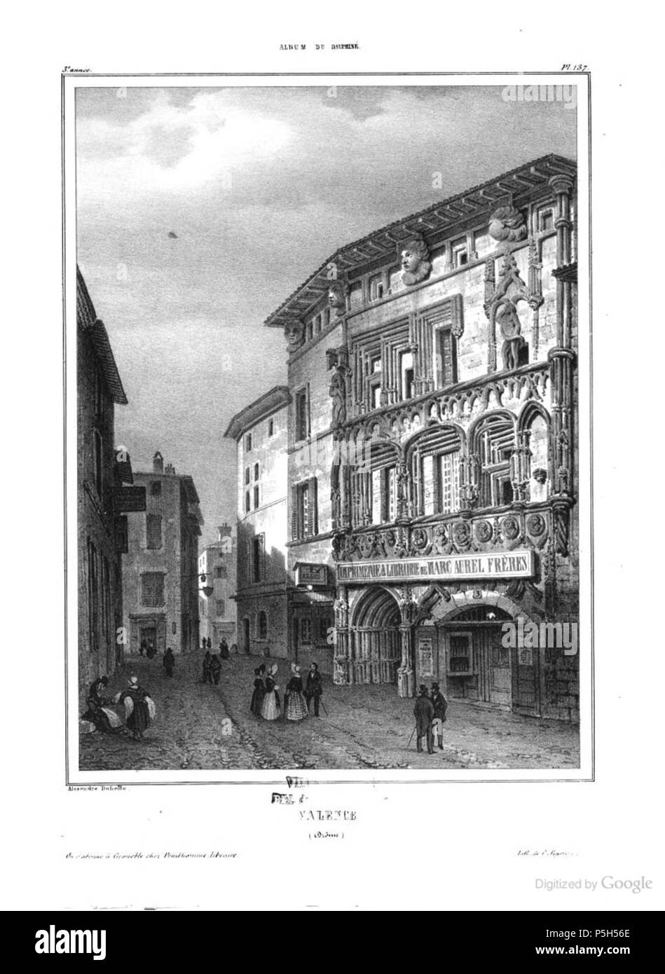 8 030 album dauphiné, Valenza, Drome, dall annuncio Foto Stock