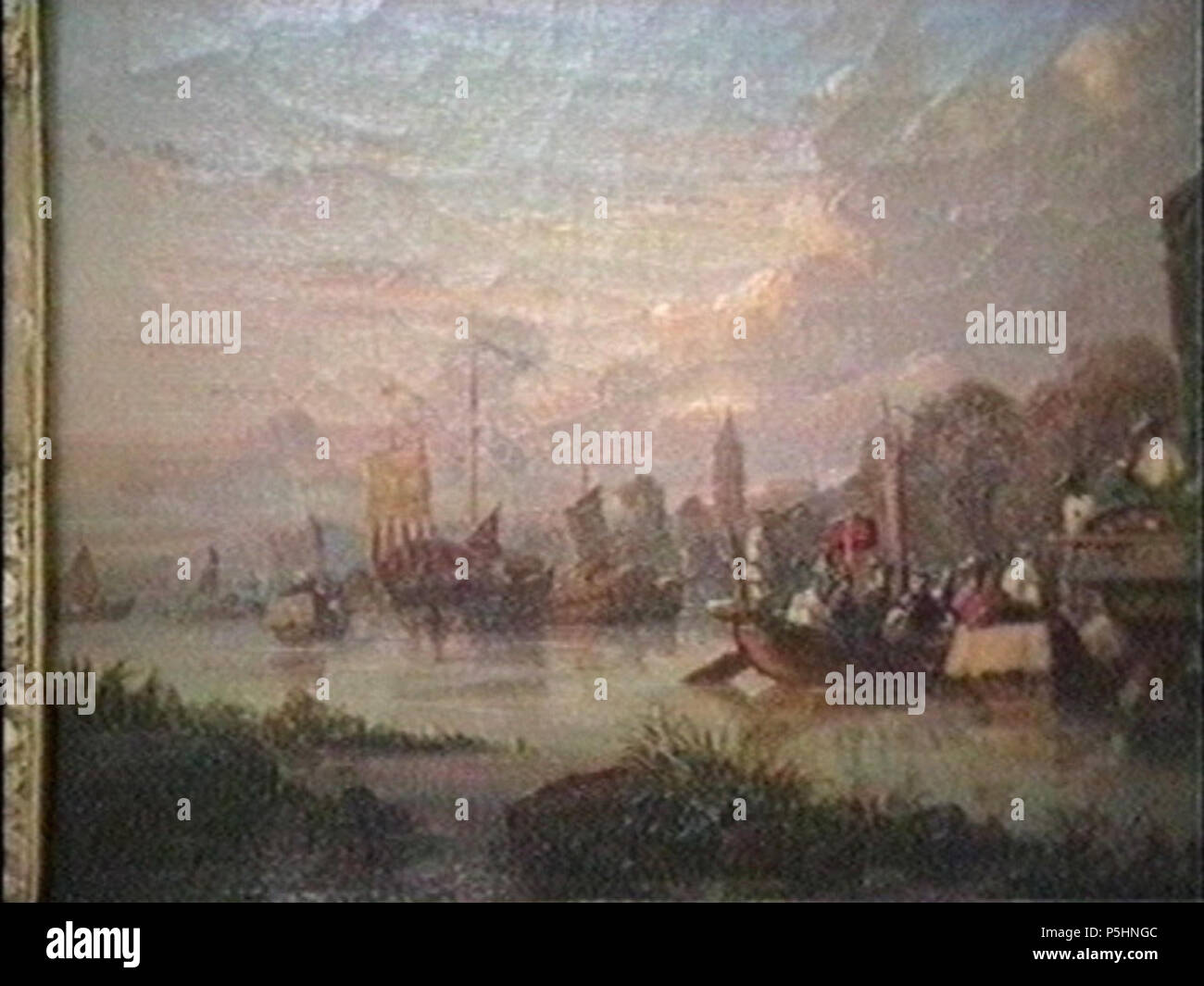 N/A. JONQUES AUX DINTORNI DE CANTONE . tra 1808 e 1877. Auguste Borget 268 cantone borget Foto Stock