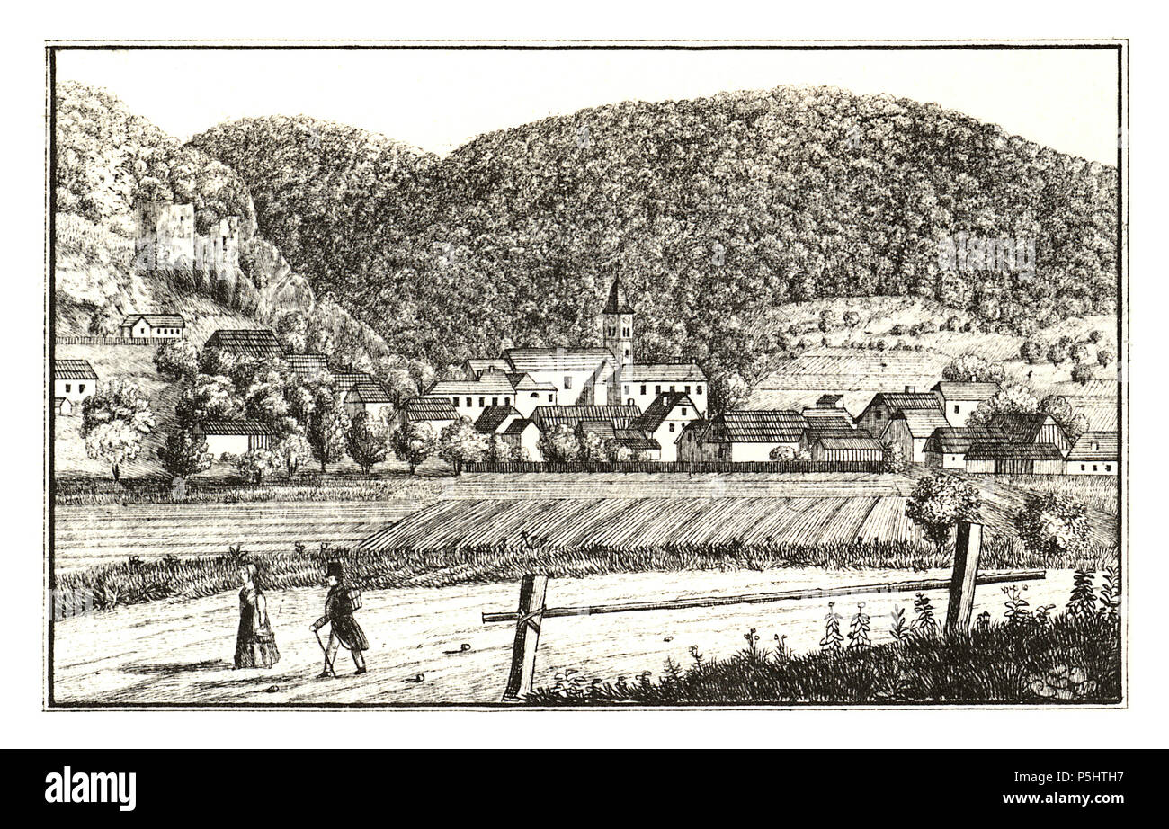 36 294 Studenitz - Studenice, rad. Kuwasseg - J.F.Kaiser Lithografirte Ansichten der Steiermark 1830 Foto Stock