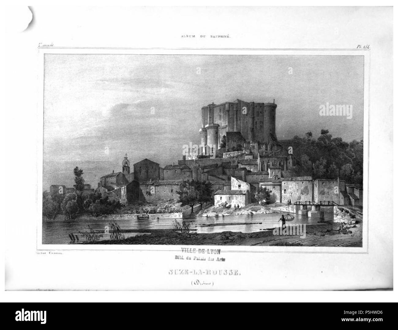 39 414 album dauphiné, Suze la Rousse (Drome), da VC Foto Stock