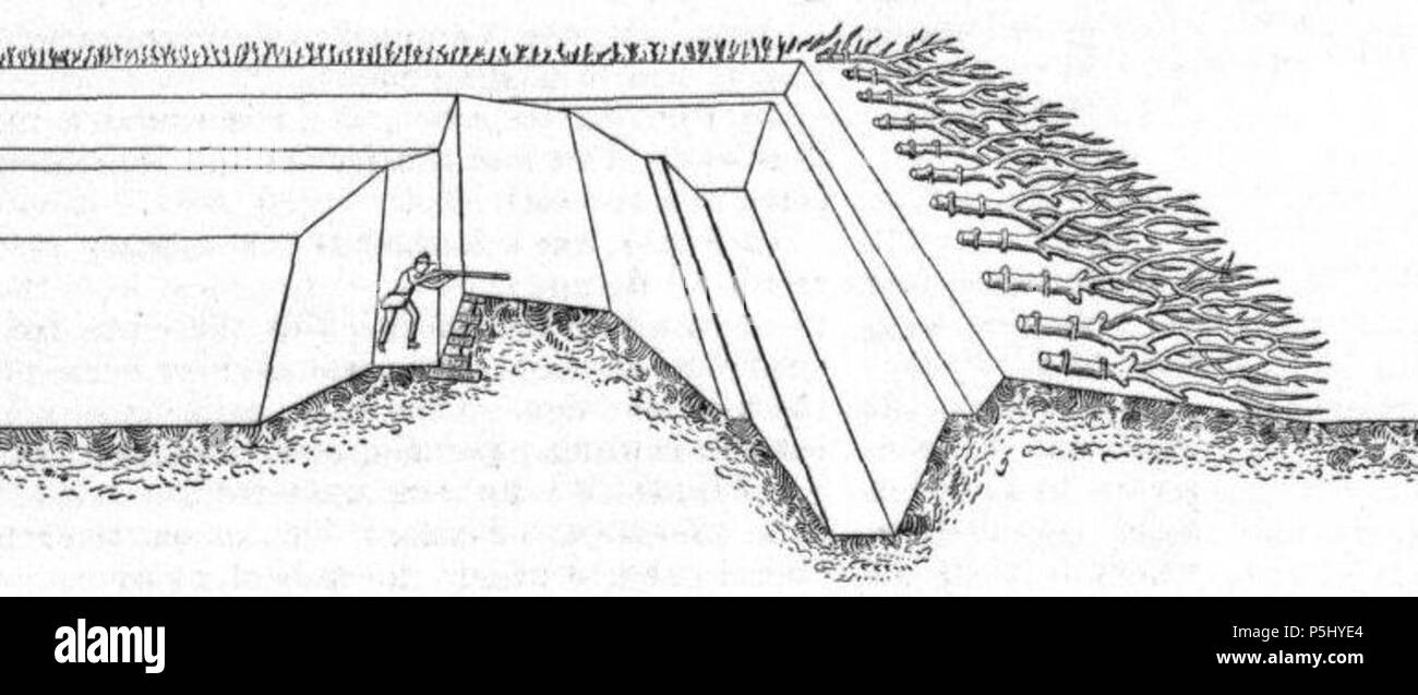 N/A. Abattis, utilizzato in guerra Knight . 1876. Edward H. Knight 51 Abattis Foto Stock