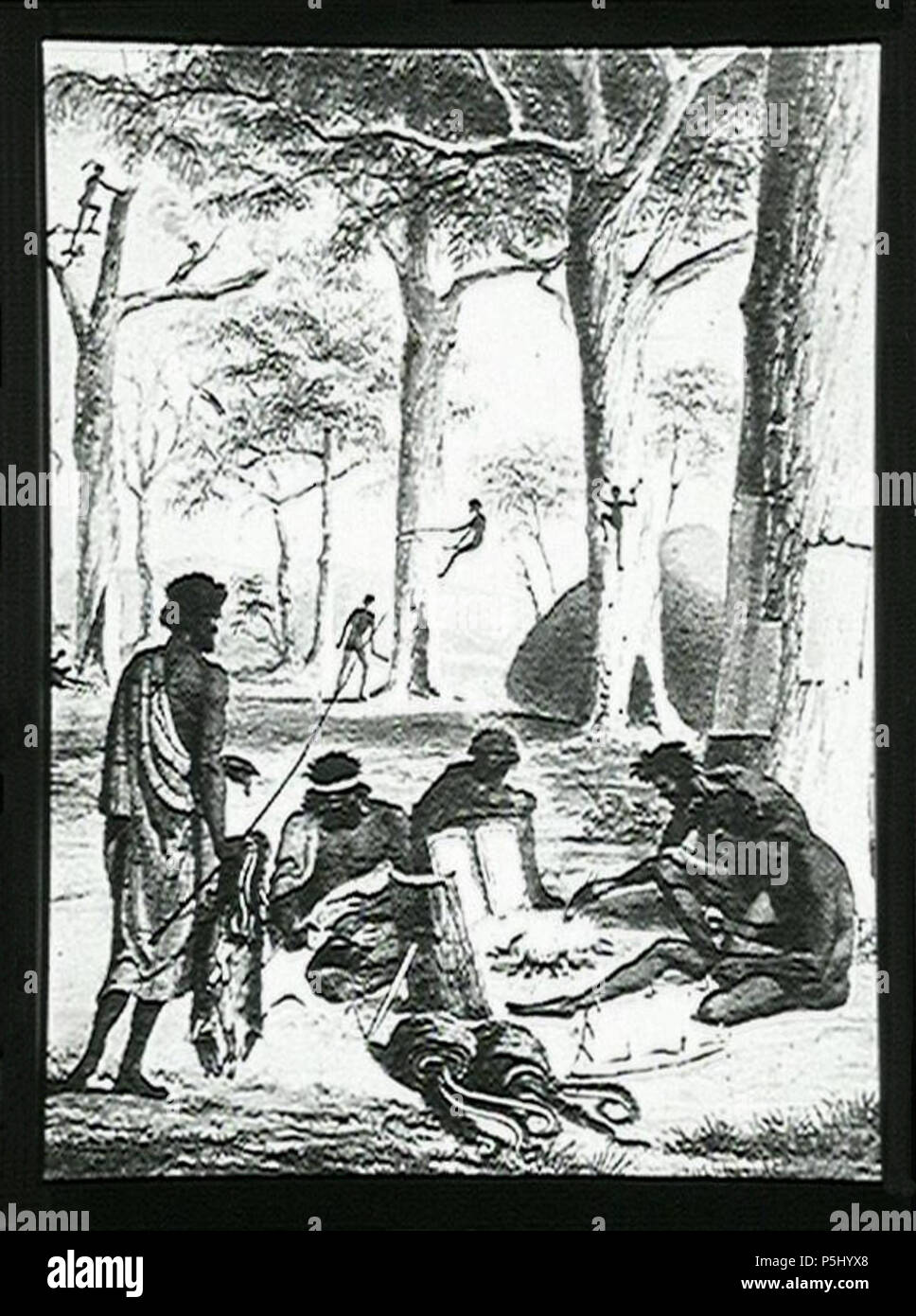 N/A. Inglese: Aborigeni preparazione possum-pelle mantelli. 1862. William Blandowski (1822-1878) nomi alternativi Johann Wilhelm Theodor Ludwig von Blandowski Descrizione dello zoologo tedesco Data di nascita e morte 21 Gennaio 1822 18 dicembre 1878 Luogo di nascita e morte di Gliwice Bolesawiec sede di lavoro Gliwice competente controllo : Q90679 VIAF:62754579 ISNI:0000 0001 0677 4056 LCCN:no2010181784 GND:134063740 WorldCat 53 gli aborigeni la preparazione della pelle Foto Stock