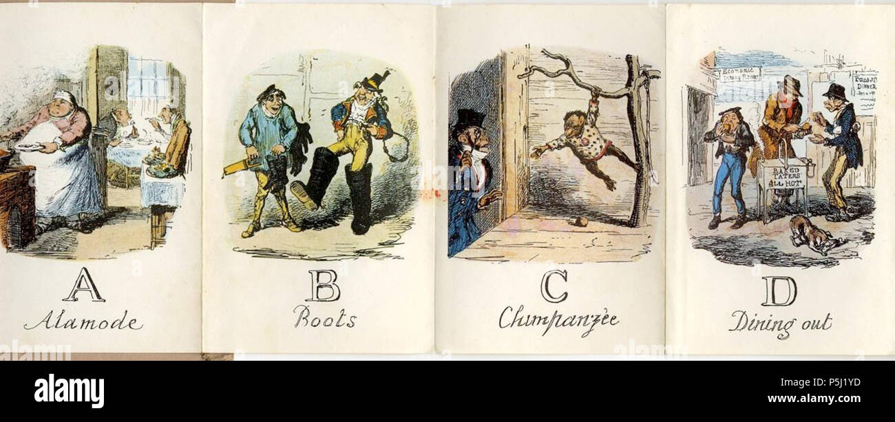 N/A. Una porzione di Cruikshank il fumetto di alfabeto . 1835. George Cruikshank (1792-1878) nomi alternativi George Cruickshank; George, ho Cruikshank; George, ho Cruickshank; Cruickshank; george cruikshank; cruikshank Descrizione caricaturista britannico, dell'artista e illustratore Data di nascita e morte 27 Settembre 1792 1 febbraio 1878 Luogo di nascita e morte Londra London sede di lavoro London Authority control : Q360466 VIAF:69915118 ISNI:0000 0001 2138 4208 ULAN:500115604 LCCN:N80067117 NLA:35032463 WorldCat 392 Cruikshanks porzione alfabeto Foto Stock