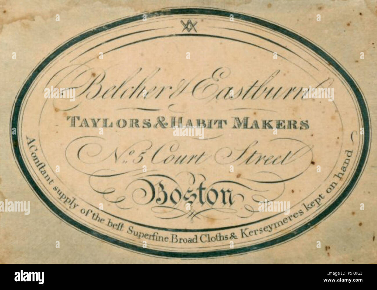 27 1807 Belcher Eastburn CourtSt Boston Foto Stock