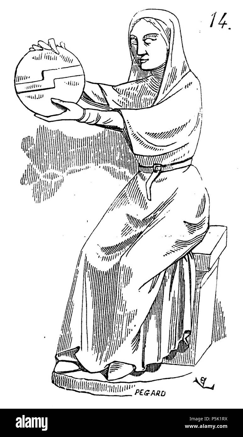 N/A. Français : Allégorie de l'Astronomie, cathédrale de Laon (ca. 1250). Il 23 maggio 2016. Eugène Viollet-le-Duc 33 1c astrolabio Laon0 Foto Stock