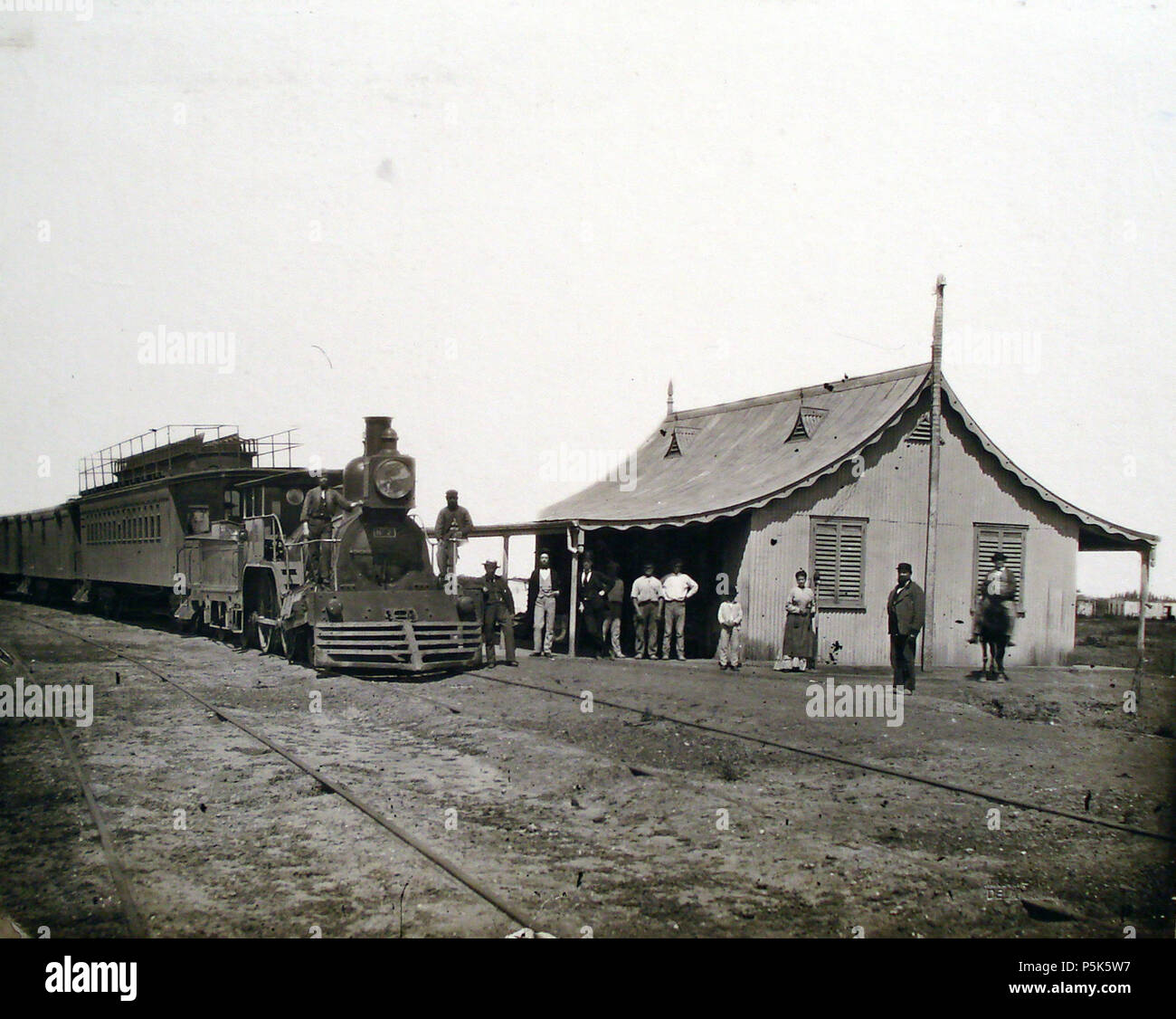 530 Estación Ensenada, Buenos Aires ammende del siglo XIX Foto Stock