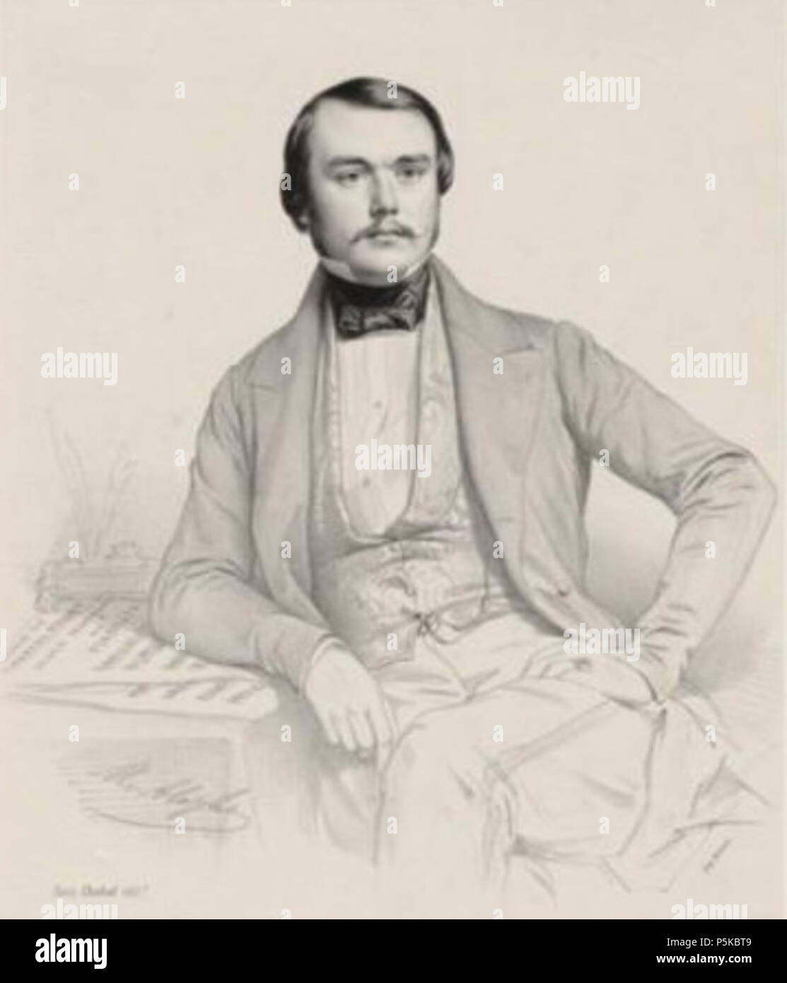 N/A. Il compositore francese Alexandre Goria . 1855. Adolphe Marie Alexandre Alophe 82 Alexandre Goria Foto Stock