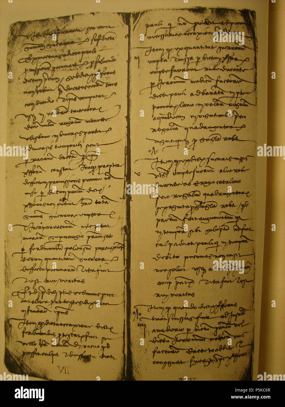 N/A. Documento Assereto . Il 25 agosto 1479. Notário Gerolamo Ventimiglia () 143 Assereto 4 Foto Stock