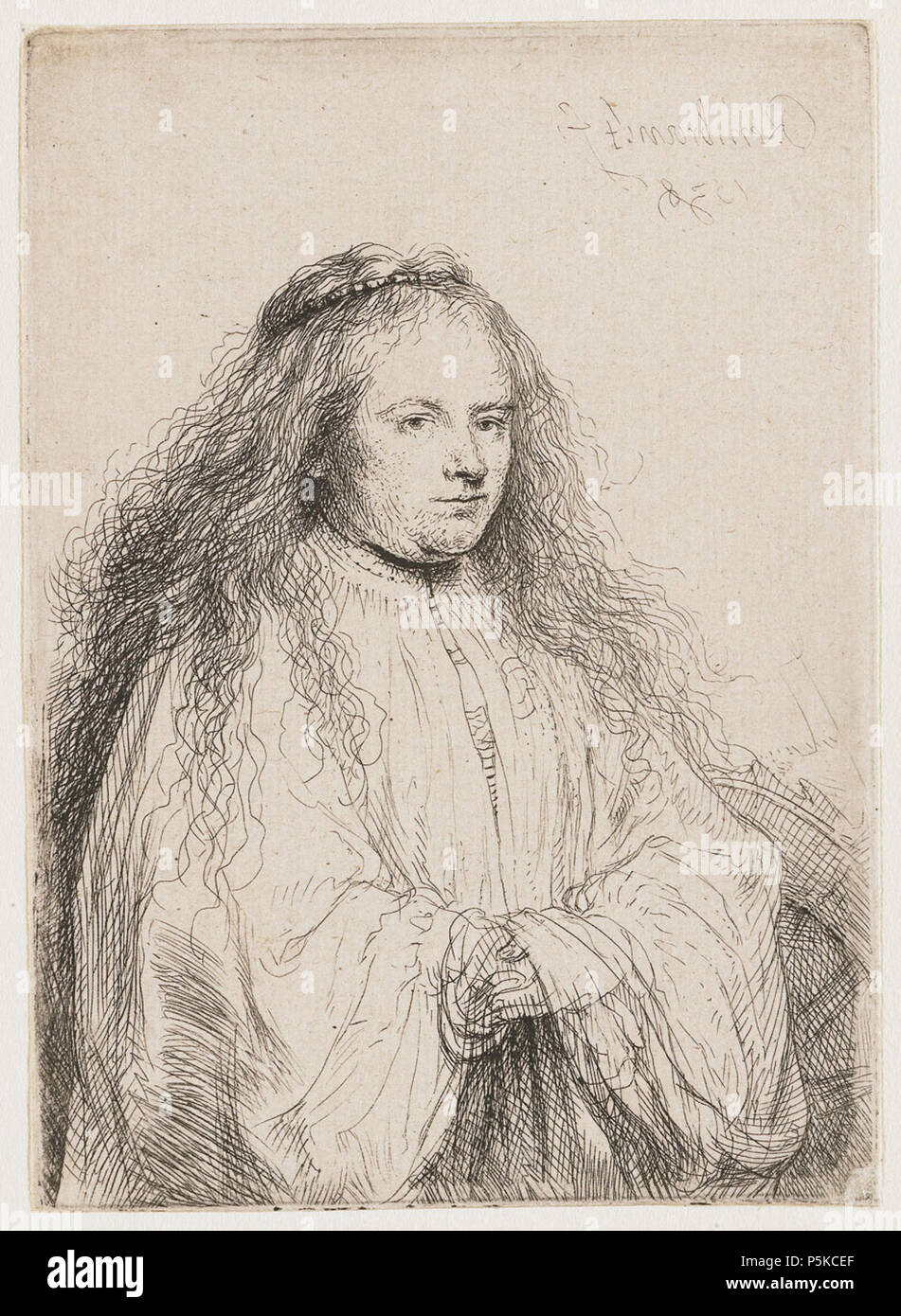 Il piccolo sposa ebraica 1638. N/A 159 B342 Rembrandt Foto Stock
