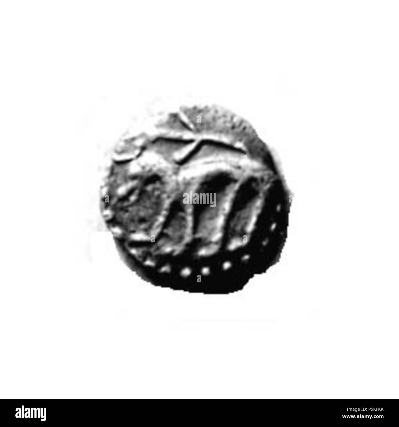 N/A. Inglese: retromarcia di argento sceat di Aldfrith di Northumbria, 685-704 . 6 dicembre 2006 (originale data di caricamento) . Arichis a en. 78 Aldfrithrev.1 Foto Stock