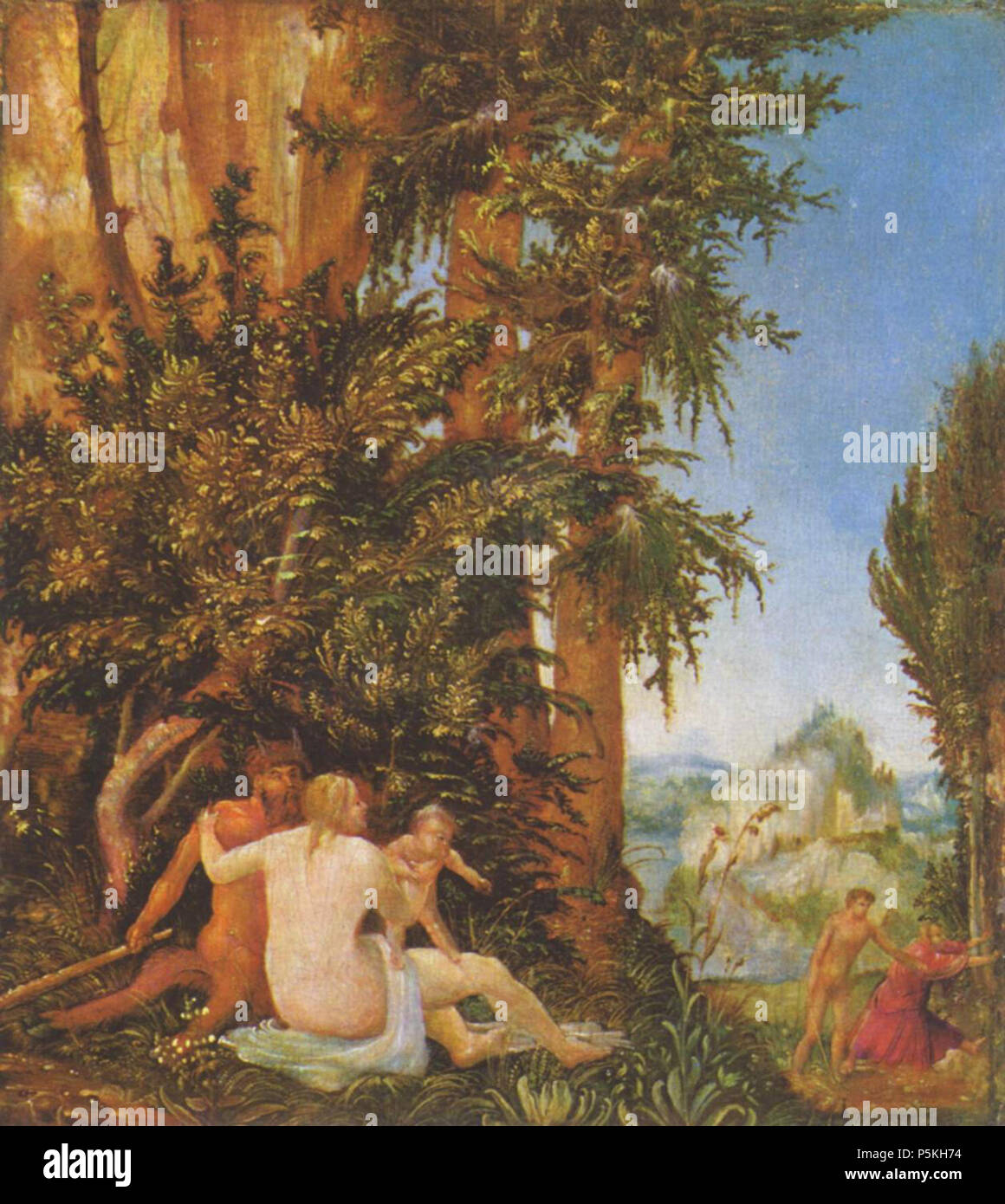 Landschaft mit Satyrfamilie 1507. N/A 88 Albrecht Altdorfer 020 Foto Stock