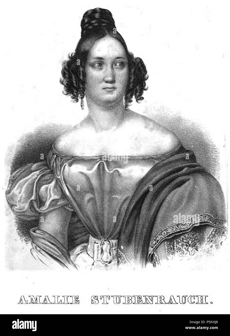 N/A. Amalie Stubenrauch, aus: Allgemeine Theater-Revue, 3. Jg. für 1838 . 1837. Unknown 92 Amalie Stubenrauch Allgemeine Theater-Revue 1838 Foto Stock