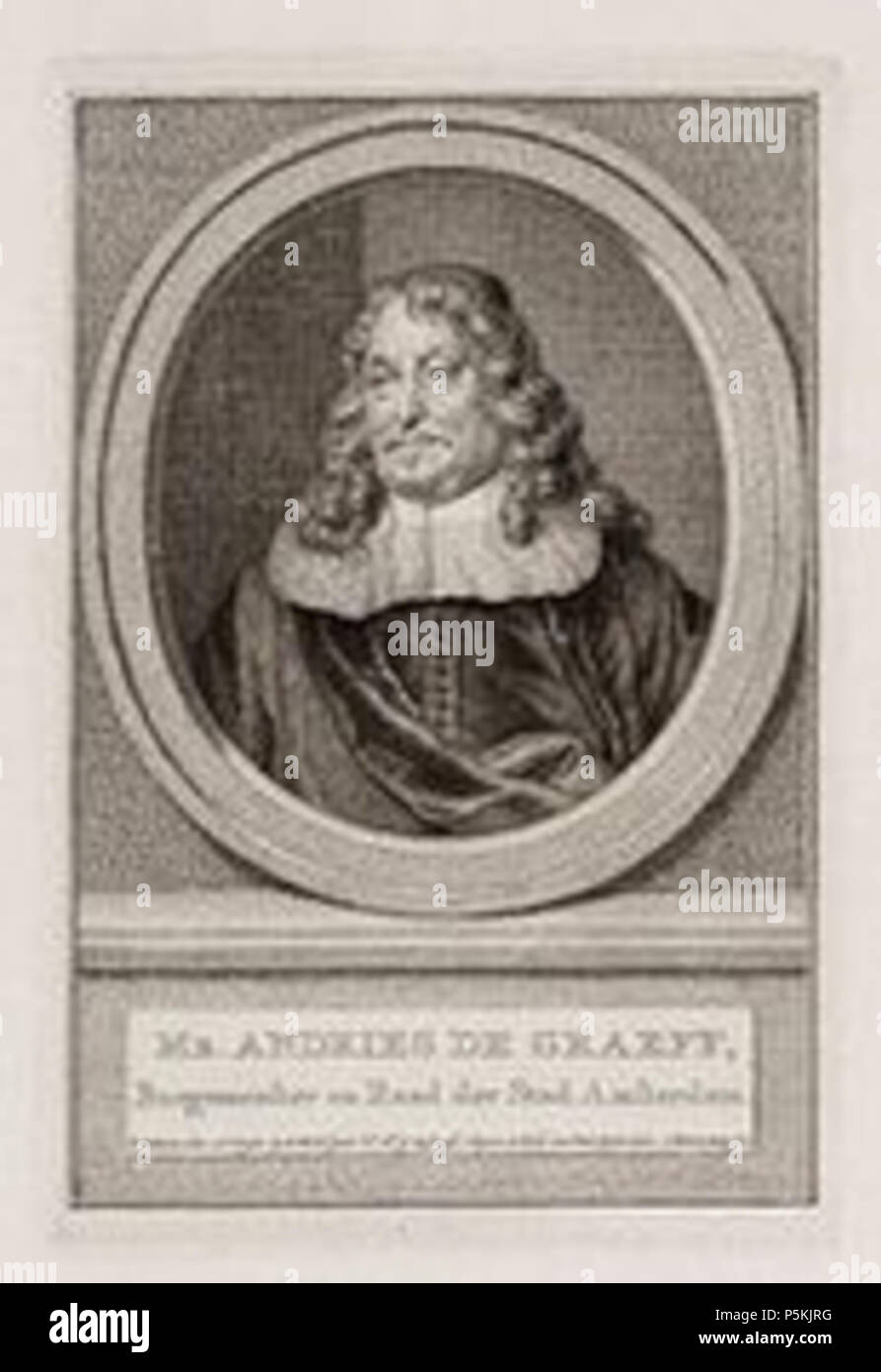 N/A. Andries de Graeff (1611-1678), regent en burgemeester van Amsterdam enz . Il XVII secolo. Hendrik Pothoven (1725-1807) nomi alternativi Hendrick Pothoven Descrizione pittore olandese, disegnatore e incisore copista Data di nascita e morte 25 dicembre 1725 (battezzato) 25 gennaio 1807 Luogo di nascita e morte Amsterdam Den Haag (L'Aia) periodo di lavoro dal 1746 fino al 1807 la posizione di lavoro dell'Aia (1746-1764), Amsterdam (1764-1807) Autorità di controllo : Q2670514 VIAF:250662137 ULAN:500124810 BPN:84525216 RKD:64498 e Jacobus Houbraken (1698-1780) nomi alternativi Jacobus Houbraken descri Foto Stock