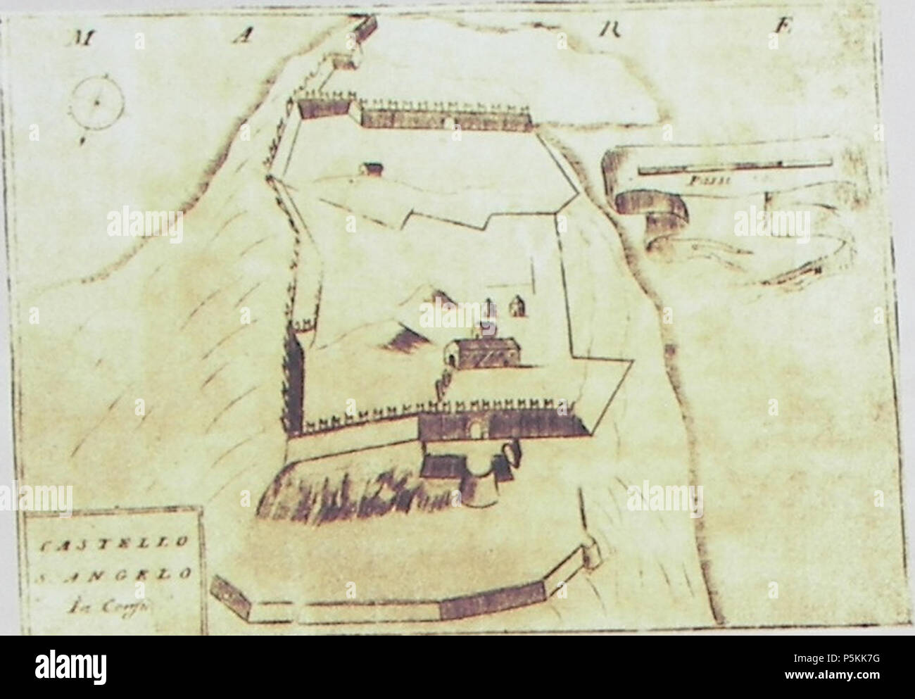 N/A. Inglese: Angelokastro mappa vecchia . 15 settembre 2013, 14:31:41. Sconosciuto 102 Angelokastro mappa vecchia Foto Stock