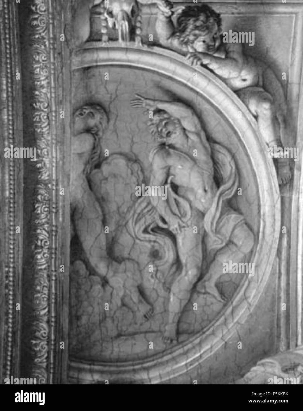 102 Anibale Carracci, soffitto Farnese, Orfeo ed Euridice Foto Stock