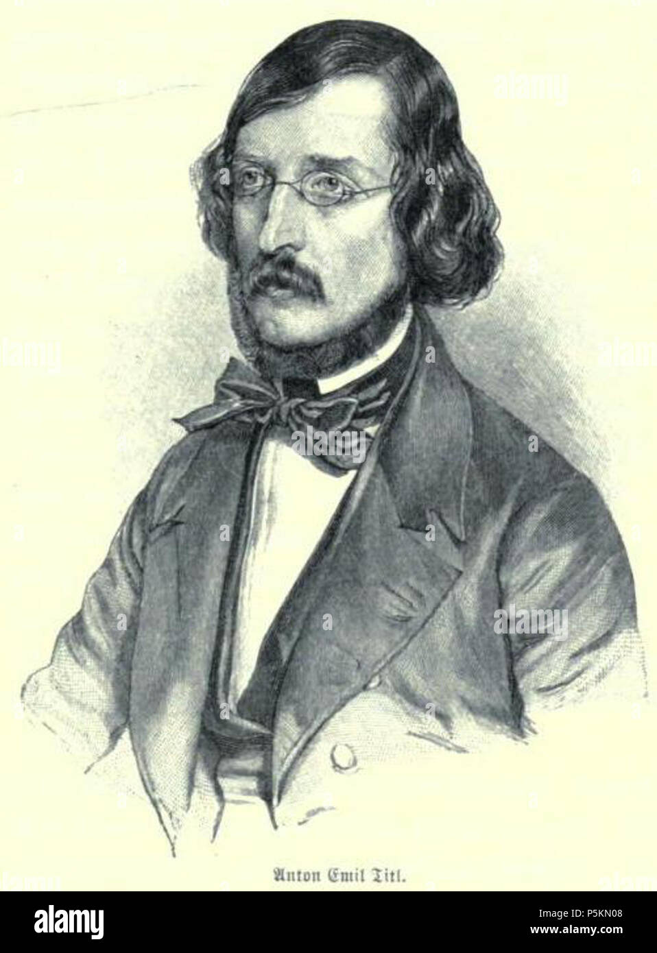 N/A. Ritratto di Anton Emil Titl (1809 - 1882), il compositore austriaco. Pubblicato 1896. Franz Eybl (1806-1880) Descrizione pittore austriaco Data di nascita e morte 1 aprile 1806 28 aprile 1880 Luogo di nascita e morte Vienna idem posizione di lavoro autorità di Vienna : controllo Q202273 VIAF:39640965 ISNI:0000 0000 6657 7276 ULAN:500100403 LCCN:N97860598 GND:13592457X WorldCat 111 Anton Emil Titl 1896 Eybl Foto Stock