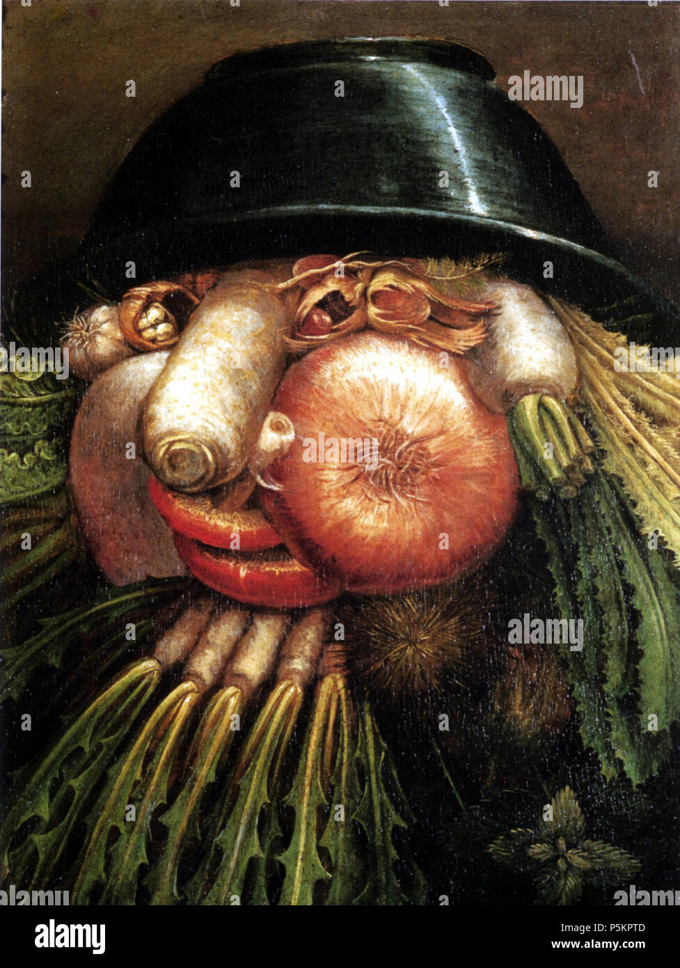 N/A. Ritratto con verdure (l'ortolano) Giuseppe Arcimboldo (1527-1593) Descrizione pittore italiano Data di nascita e morte 1527 11 Luglio 1593 Luogo di nascita e morte Milano Milano sede di lavoro Milano, Vienna, Praga competente controllo : Q7751 VIAF:22412735 ISNI:0000 0001 1562 1633 ULAN:500028171 LCCN:N80038259 NLA:35145137 WorldCat 121 Arcimboldo le verdure Foto Stock