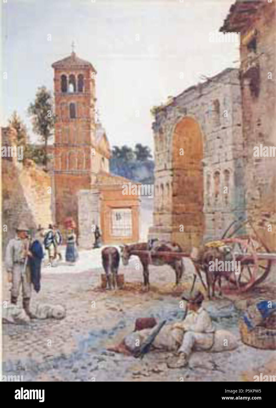 N/A. Arco di Giano e San Giorgio al Velabro in Roma (rione Ripa) . circa 1880. Ettore Roesler Franz (1845-1907) nomi alternativi Ettore Roesler-Franz; Francesco Ettore Roesler Descrizione italiano pittore e fotografo, Data di nascita e morte 11 Maggio 1845 26 febbraio 1907 Luogo di nascita e morte Roma Roma competente controllo : Q2640679 VIAF:35723942 ISNI:0000 0001 2127 8704 ULAN:500001964 LCCN:N79012055 Aprire Libreria:OL639748A WorldCat 121 ArcoDiGianoESanGiorgioAlVelabroByRoeslerFranz Foto Stock