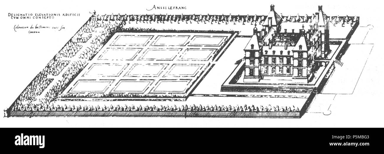 N/A. Deutsch: Stich des Schlosses Ancy-le-Franc aus dem 16. Jahrhundert. Inglese: Château d'Ancy-le-Franc, XVI secolo incisione Français : Plan du château et des jardins d'Ancy. 1576. Jacques mi Androuet du Cerceau (1510-1585) nomi alternativi Jacques Androuet; Jacques Androuet du Cerceau l'Ancien; Jacques Androuet Du Cerceau; Jacques Androuet DuCerceau; Jacques Androuet Ducerceau Descrizione architetto francese, rame incisore e disegnatore padre di Baptiste Androuet du Cerceau padre di Jacques II Androuet du Cerceau Data di nascita e morte 1510 o 1512 Gennaio 1584 Ubicazione di birt Foto Stock N/A. Deutsch: Stich des Schlosses Ancy-le-Franc aus dem 16. Jahrhundert. Inglese: Château d'Ancy-le-Franc, XVI secolo incisione Français : Plan du château et des jardins d'Ancy. 1576. Jacques mi Androuet du Cerceau (1510-1585) nomi alternativi Jacques Androuet; Jacques Androuet du Cerceau l'Ancien; Jacques Androuet Du Cerceau; Jacques Androuet DuCerceau; Jacques Androuet Ducerceau Descrizione architetto francese, rame incisore e disegnatore padre di Baptiste Androuet du Cerceau padre di Jacques II Androuet du Cerceau Data di nascita e morte 1510 o 1512 Gennaio 1584 Ubicazione di birt Foto Stock
