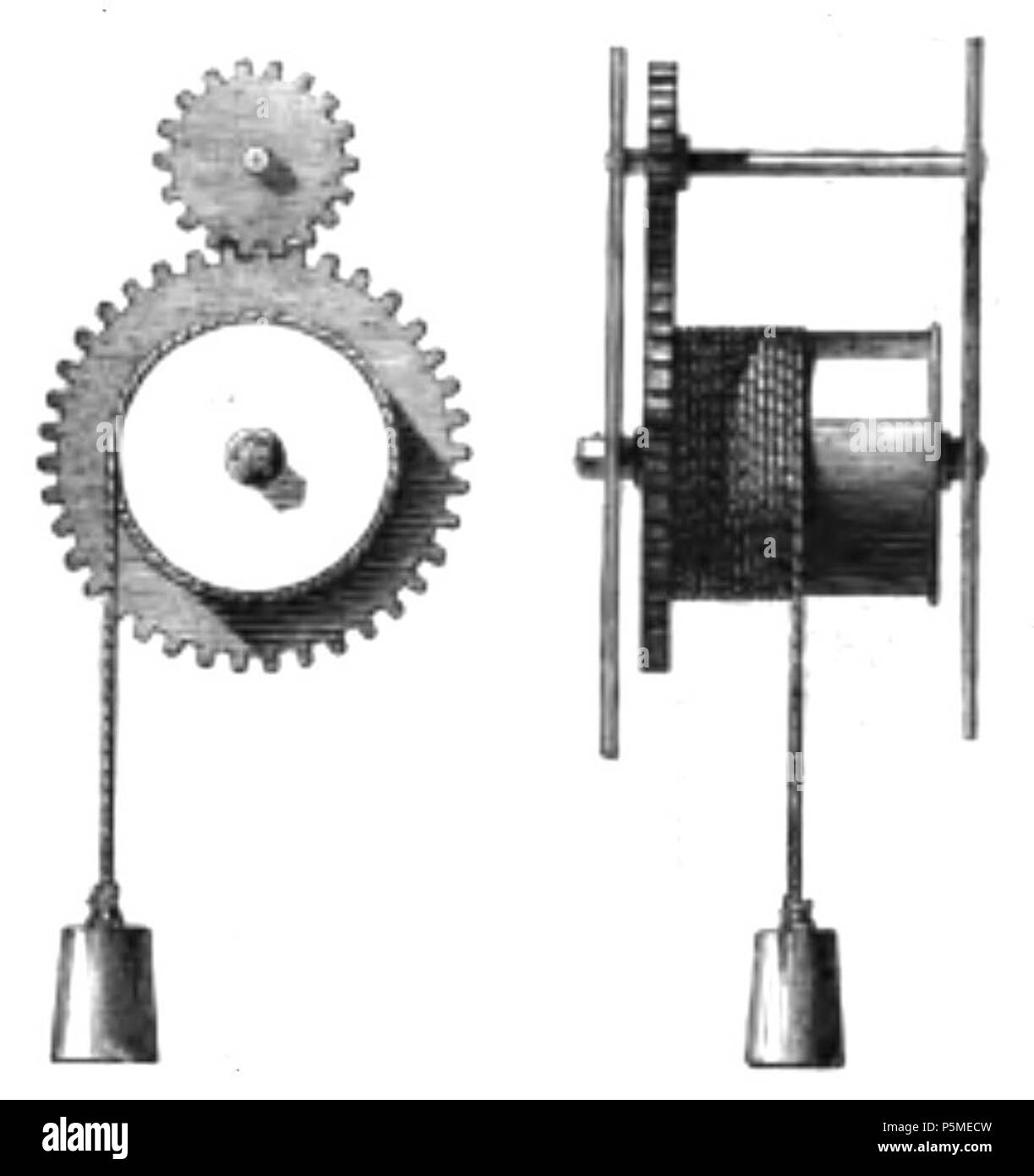 N/A. Français : Fig. 19. - Poids moteur des horloges, vu de face et de profil. Il 3 marzo 2012. François Arago (1786-1853) nomi alternativi Francois Arago Descrizione astronomo francese matematico, fisico, politico, scienziato e docente universitario Data di nascita e morte 26 Febbraio 1786 2 ottobre 1853 Luogo di nascita e morte Estagel Paris Opera Parigi posizione competente controllo : Q154353 VIAF:64023378 ISNI:0000 0001 2280 9159 LCCN:N50052497 NLA:35263984 GND:118847767 WorldCat 117 ARAGO Francois Astronomie Populaire T1 page 0073 fig19 Foto Stock