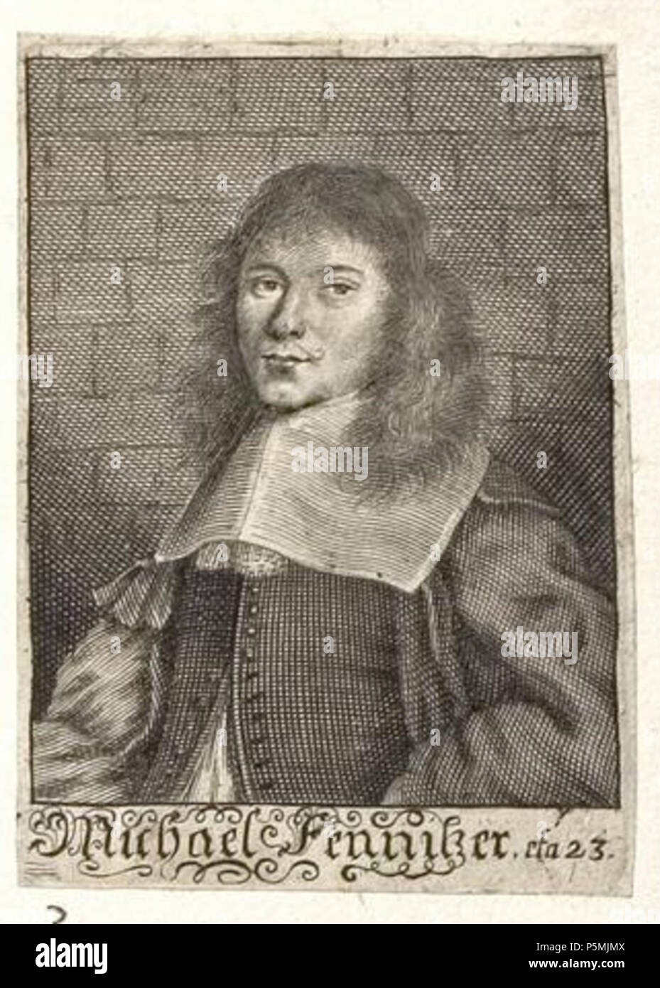 N/A. Grafik aus dem Klebeband Nr. 3 der Fürstlich Waldeckschen Hofbibliothek Arolsen Motiv: Michael Fennitzer, Kupferstecher u. Drucker in Norimberga . dopo il 1664. Sconosciuto 135 Arolsen Klebeband 03 711 3 Foto Stock