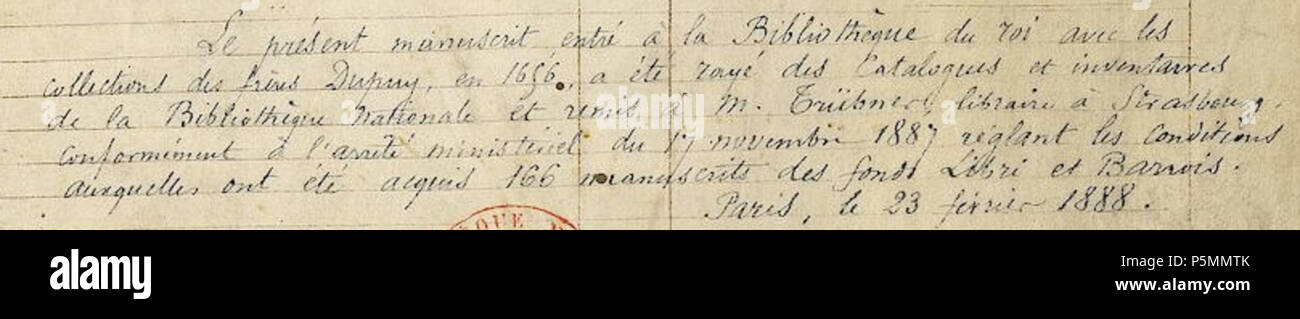 N/A. Français : attestato de transfert de la BFN . 11 settembre 2013, 19:28:25. Meister des Codex Manesse (Grundstockmaler) Descrizione pittore tedesco periodo di lavoro c. 1305-1340 () 148 attestato Proprietaire Foto Stock
