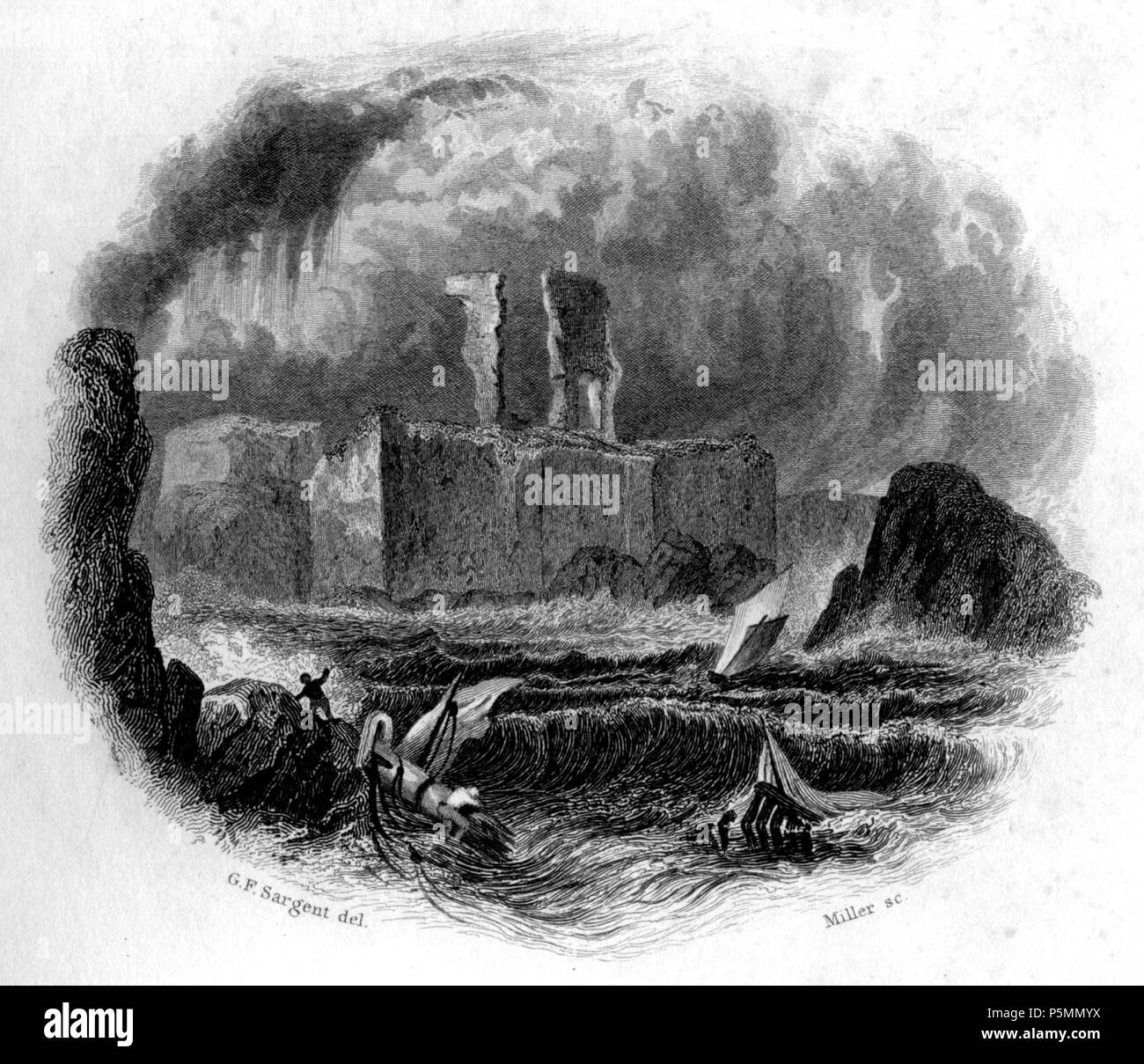 N/A. Dunbar Castle vignette incisione di William Miller dopo G F Sargent (Miller pagato £5-5-0 nel XII 1831 per incisione), pubblicato in castelli, palazzi e nelle prigioni di Maria di Scozia. Charles Mackie. Londra. C Cox, 12, King William St, Strand, Oliver & Boyd Edinburgh, David Robertson, libraio alla Regina Glasgow, James Chalmers Dundee, & J Robertson Dublino. 1849 . 1832. William Miller (1796-1882) nomi alternativi William Frederick I Miller; William Frederick, ho Miller Descrizione incisore scozzese Data di nascita e morte 28 Maggio 1796 20 gennaio 1882 Luogo di nascita e morte Edinb Foto Stock N/A. Dunbar Castle vignette incisione di William Miller dopo G F Sargent (Miller pagato £5-5-0 nel XII 1831 per incisione), pubblicato in castelli, palazzi e nelle prigioni di Maria di Scozia. Charles Mackie. Londra. C Cox, 12, King William St, Strand, Oliver & Boyd Edinburgh, David Robertson, libraio alla Regina Glasgow, James Chalmers Dundee, & J Robertson Dublino. 1849 . 1832. William Miller (1796-1882) nomi alternativi William Frederick I Miller; William Frederick, ho Miller Descrizione incisore scozzese Data di nascita e morte 28 Maggio 1796 20 gennaio 1882 Luogo di nascita e morte Edinb Foto Stock