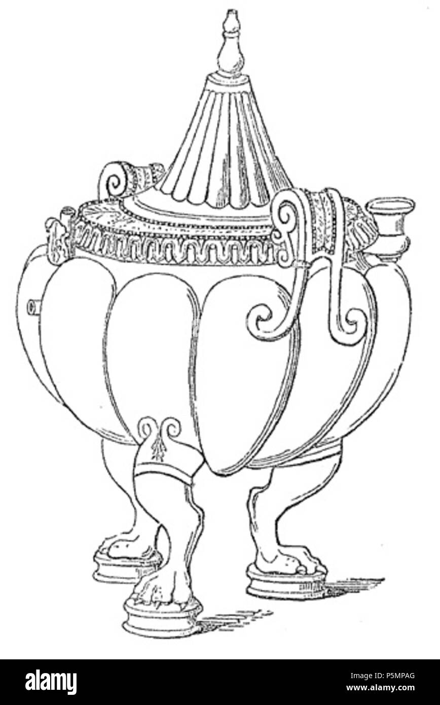 N/A. Inglese: Authepsa - recipiente utilizzato per il riscaldamento di acqua o mantenendolo caldo. Português: Autepsa - caldeira usada para ferver e manter quente un água. : . 1890. William Smith (1813-1893) 153 Authepsa Foto Stock