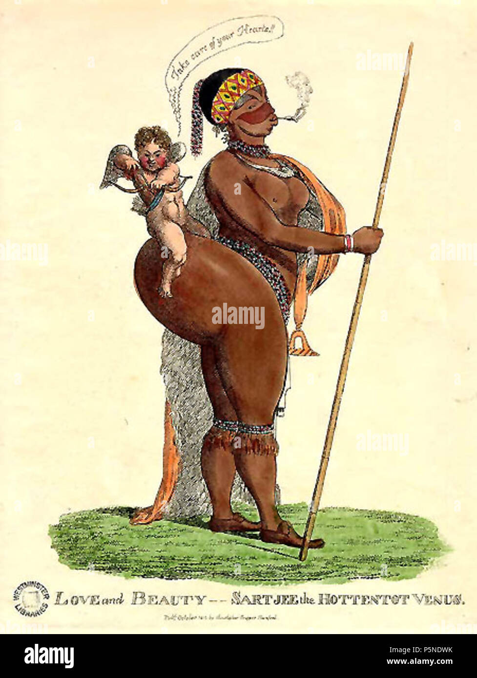 N/A. Illustrazione di Saartje Baartman . 1810. Sconosciuto 159 Baartman Foto Stock