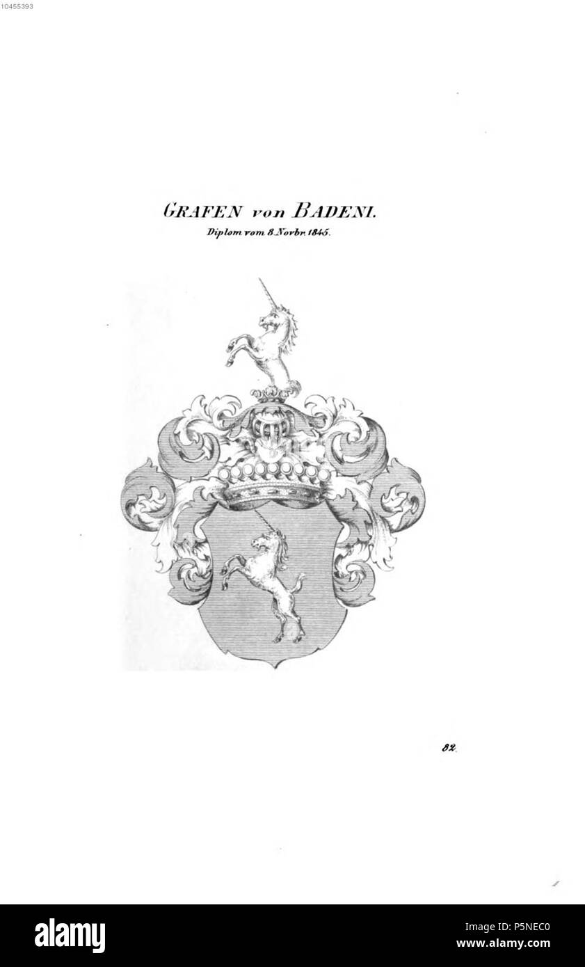N/A. Wappen Badeni - Tyroff HA.jpg . tra il 1846 e il 1865. Sconosciuto 161 Badeni - Tyroff HA Foto Stock