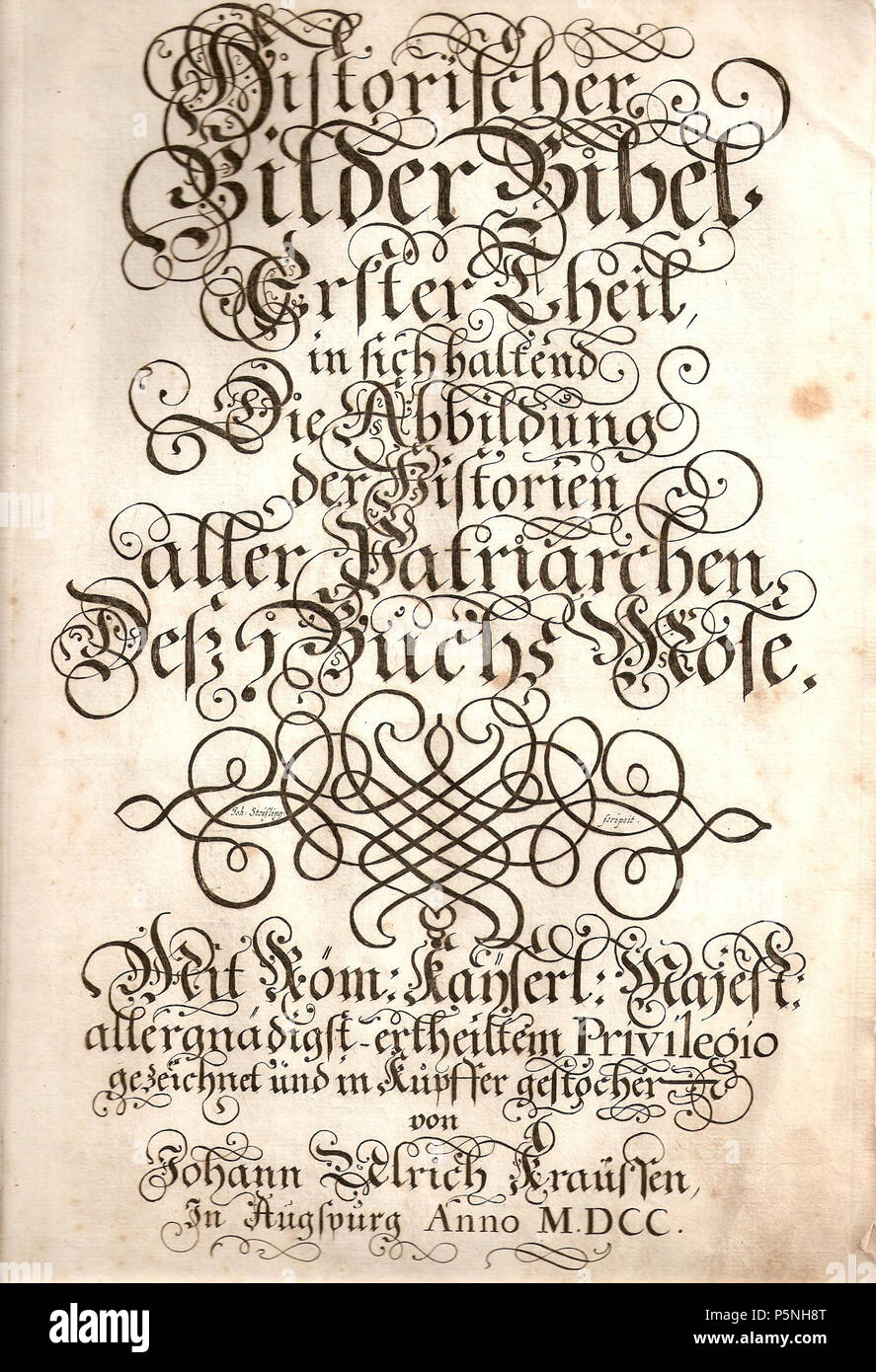 204 Bilderbibel-KrauSS-1700-01 Foto Stock