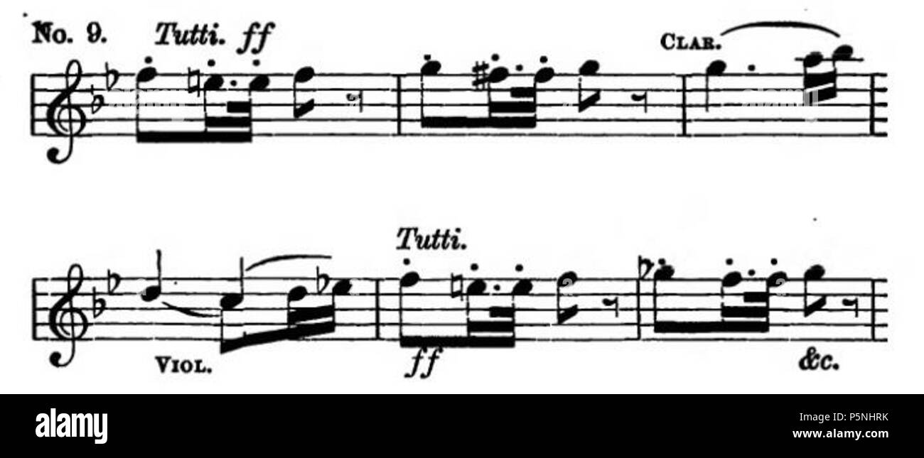 181 La Nona di Beethoven Symphony (Grove) 19B Foto Stock