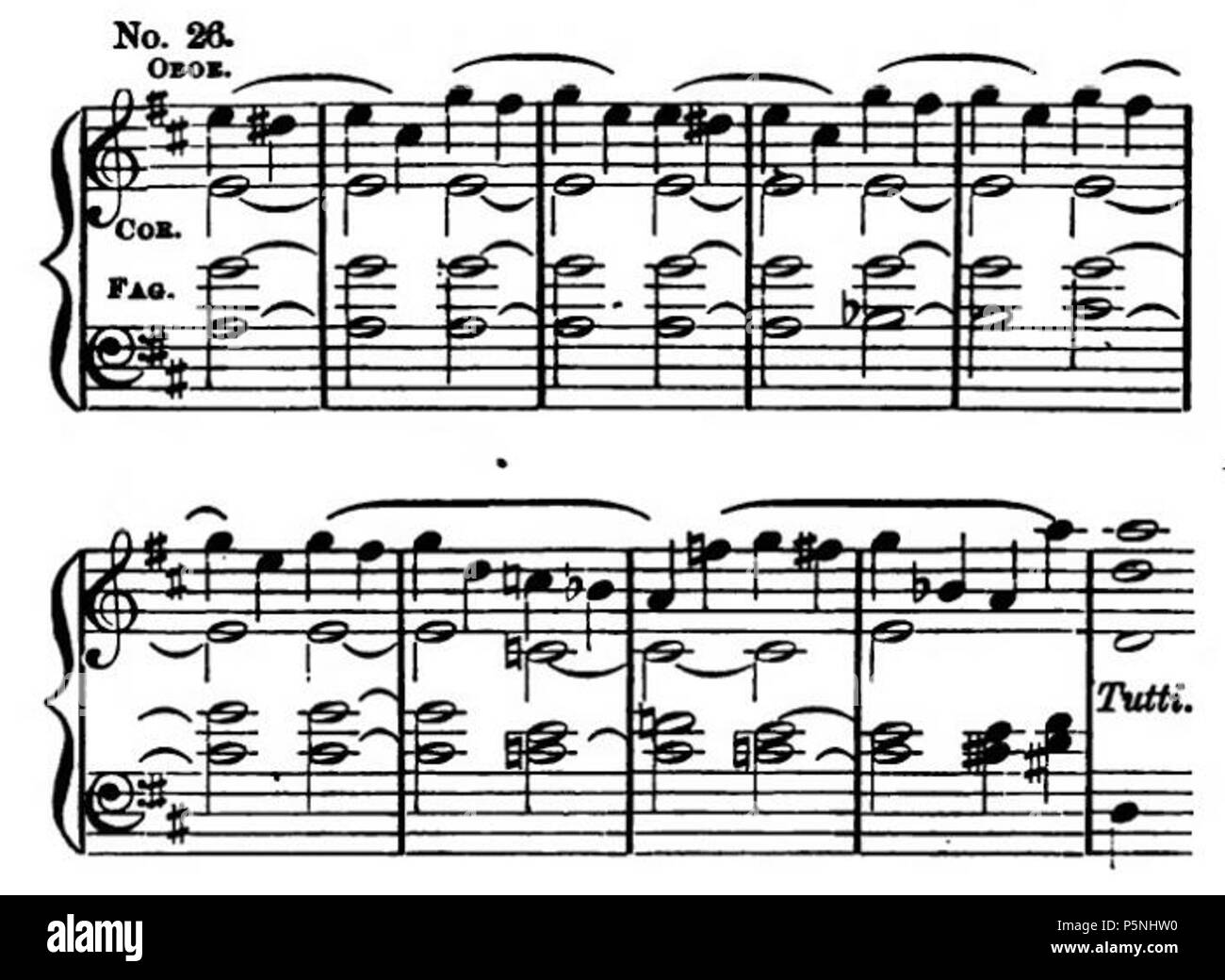 181 La Nona di Beethoven Symphony (Grove) 38B Foto Stock