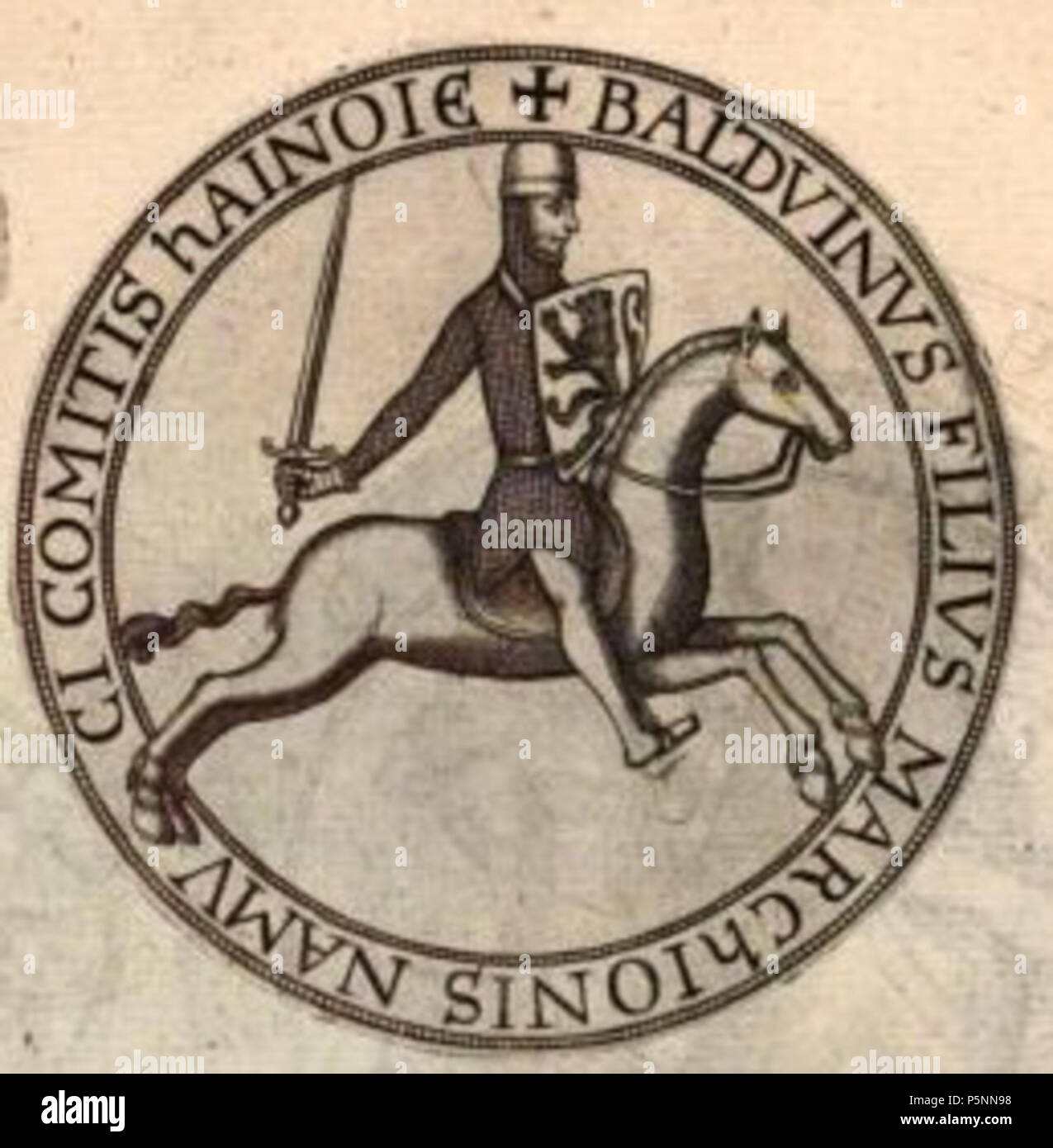 N/A. Inglese: Baldwin I di Costantinopoli . 1641. Olivier De Wree,Lambertus Vossius 164 Baldwin 1 di Costantinopoli Foto Stock