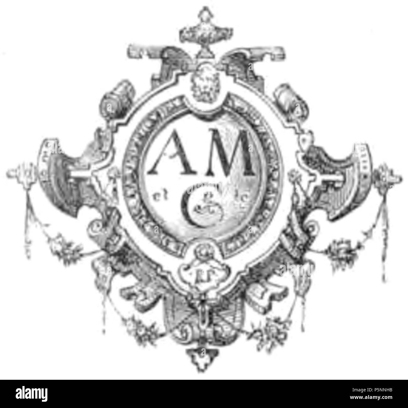 165 Baltard, Callet - Les Halles centrales de Paris p. 12 ritaglia Foto Stock